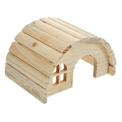 BESPORTBLE 1 Satz Hölzernes Hamsterhaus, Hamsterversteck, Kleines Haustierversteck, Spielzeug, Haustierzubehör von BESPORTBLE