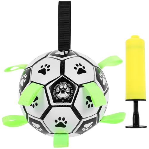 BESPORTBLE 1 Satz Hundefußball Dog chew Toy hundekauspielzeuge hundegeschenk dogball interaktives Welpenspielzeug Outdoor-Haustier-Fußball zum Schleppen von Hunden Pu von BESPORTBLE