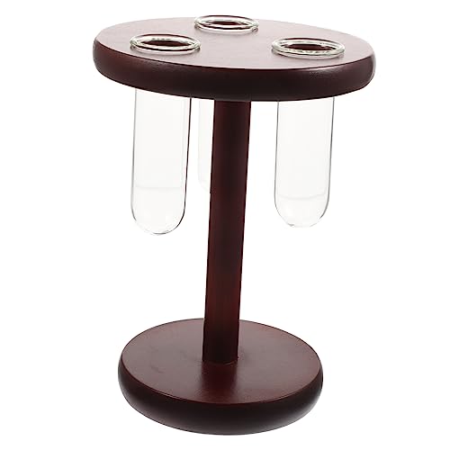 BESPORTBLE 1 Satz Hydrokulturvase Aus Glas Künstlich Steht Luft Pflanzen Baum Abgestuft Groß Gold Anlage Stand Glaspflanzer Mit Holzständer Terrarium Mit Holzständer Buche von BESPORTBLE