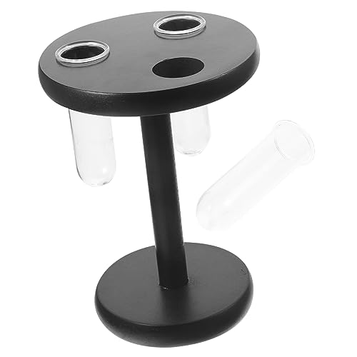 BESPORTBLE 1 Satz Hydrokulturvase Aus Glas Terrarium-kit Zwiebelvase Pflanzenregal Verstellbarer Pflanzenständer Anlage Gartendekor Abgestuft Zimmerpflanzenständer Pflanzengestell Black Buche von BESPORTBLE