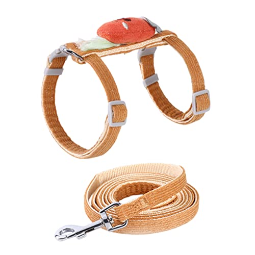 BESPORTBLE Verstellbares Katzen Geschirr Mit Leine Süßes Karotten-Design Für Kätzchen Ausbruchsicher Und Komfortabel Für Outdoor-aktivitäten Einfach Zu Tragen Für Kleine Haustiere von BESPORTBLE