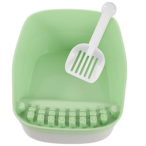 BESPORTBLE 1 Satz Katzentoilette streuwanne abfallbehälter litterbox Katzenklo mit hoher Umrandung Katzenstreu Katzenfutter automatisch kätzchentoilette Katze Bettpfanne Plastik Light Green BESPORTBLE 1 Satz Katzentoilette streuwanne abfallbehälter litterbox Katzenklo mit hoher Umrandung Katzenstreu Katzenfutter automatisch kätzchentoilette Katze Bettpfanne Plastik Light Green von BESPORTBLE