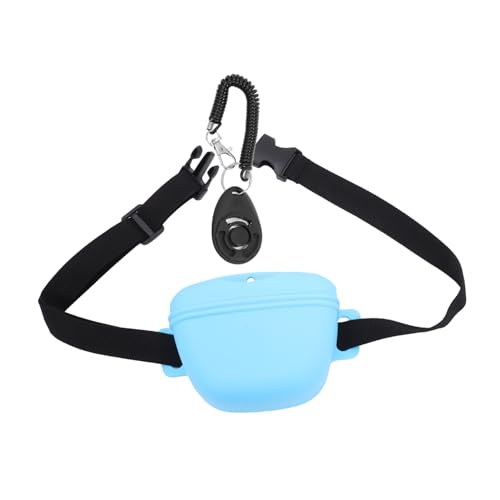BESPORTBLE 1 Satz Leckerli-Tasche Für Haustiere Tragbare Leckerlitasche Outdoor-hundeversorgung Outdoor-snacktasche Für Hunde Tragbare Hundefuttertasche Snackhalter Sky-Blue Kieselgel von BESPORTBLE