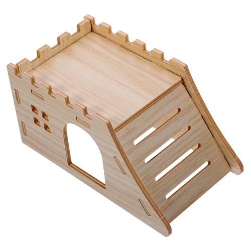 BESPORTBLE 1 Satz Meerschweinchen-Labyrinth Hamsterhaus Für Den Haushalt Hamsterhaus Spielzeug Hamsterkäfig Versteckhaus Für Meerschweinchen Chinchilla-Leiter Hamsterhäuser Hölzern von BESPORTBLE