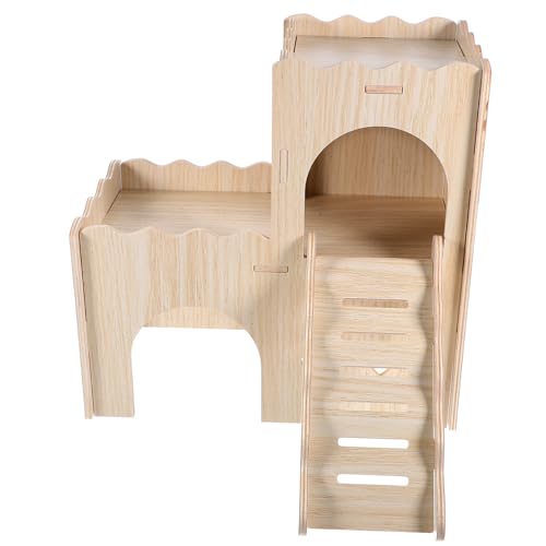 BESPORTBLE 2-stöckiges Holz-Hamster-versteck Leiter Doppelstock-meerschweinchenhaus Versteck Exquisite Verarbeitung und BESPORTBLE 2-stöckiges Holz-Hamster-versteck Leiter Doppelstock-meerschweinchenhaus Versteck Exquisite Verarbeitung und von BESPORTBLE