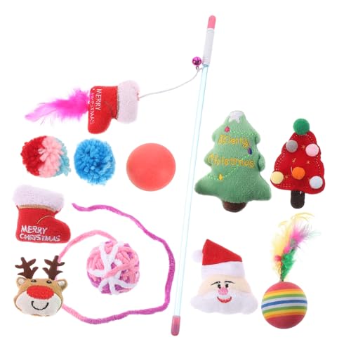 BESPORTBLE 1satz Weihnachtliches Katzenspielzeug Interaktive Katzenangel Mit Spielzeug Mit Geräusch Für Katzen Fördert Und Perfektes Für BESPORTBLE 1satz Weihnachtliches Katzenspielzeug Interaktive Katzenangel Mit Spielzeug Mit Geräusch Für Katzen Fördert Und Perfektes Für von BESPORTBLE