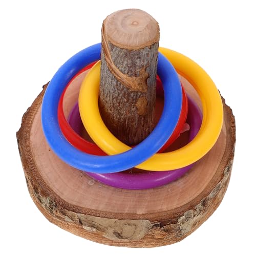 BESPORTBLE Vogel Sittich Spielzeug Set 5 Holz Pädagogisches Papagei Ausbildung Spielzeug Für Vögel von BESPORTBLE
