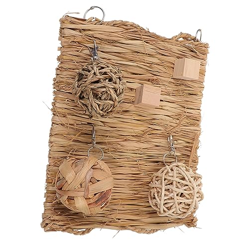 BESPORTBLE 1satz Kaninchen Heu Matte Teiliges Atmungsaktive Matratze Für Kleintiere Kauspielzeug Für Hasen Meerschweinchen Hamster Zahnpflege Und Spielspaß Für Käfige Und Freigehege von BESPORTBLE