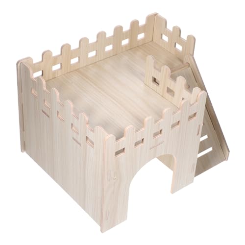 BESPORTBLE Elegantes Hamsternest Aus Holz Großes Spielhaus Versteck Burg Für Meerschweinchen Ratten Vögel Mit Höhlenraum BESPORTBLE Elegantes Hamsternest Aus Holz Großes Spielhaus Versteck Burg Für Meerschweinchen Ratten Vögel Mit Höhlenraum von BESPORTBLE