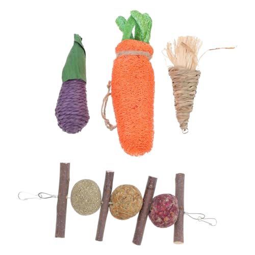 BESPORTBLE Exquisites Kauspielzeug-Hamster-schleifspielzeug-Set für Haustiere BESPORTBLE Exquisites Kauspielzeug-Hamster-schleifspielzeug-Set für Haustiere von BESPORTBLE