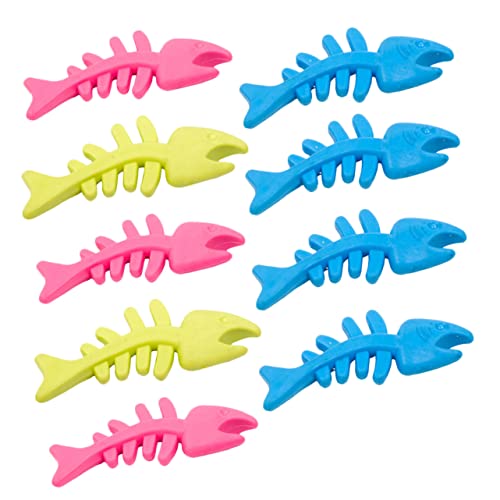 BESPORTBLE 1satz Teiliges Kauspielzeug Hunde Fischknochen-Design Interaktive Bissspielzeuge Sicher Für Zahnfleisch Zufälligen Farben Für Kleine Und Mittelgroße Hunde von BESPORTBLE