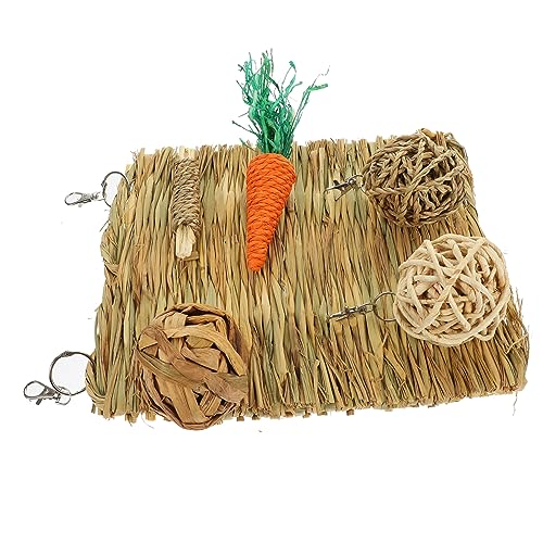 BESPORTBLE Kaninchen Heu 6 Stücke Gras Matte für Bunny Haustier Kühlkissen Haustier Pad Hamster Bett Atmungsaktive Matte BESPORTBLE Kaninchen Heu 6 Stücke Gras Matte für Bunny Haustier Kühlkissen Haustier Pad Hamster Bett Atmungsaktive Matte von BESPORTBLE