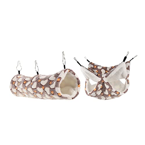 BESPORTBLE 1 Set Hamster Hängematte Geschmeidiges Hamsterbett Warmes Hamsternest Hamster Winterversteck Winter Hamsternest Hamsterhaus Hamstertunnel Und Hängematte Frettchentunnel von BESPORTBLE