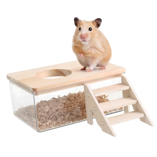 BESPORTBLE 1 Set Hamster Staubbad Box Staubbad Behälter Hamster Badewanne Mit Leiter Transparent Pet Katzentoilette Für Kleine Tiere BESPORTBLE 1 Set Hamster Staubbad Box Staubbad Behälter Hamster Badewanne Mit Leiter Transparent Pet Katzentoilette Für Kleine Tiere von BESPORTBLE