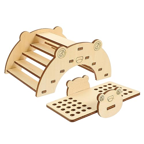 BESPORTBLE 1satz Zusammenbaubarem Hamster-Spielzeug Brücke Und Wippe Für Kleine Haustiere Holzmaterial Langlebig Für Hamsterkäfigdekoration Teilig Brücke Wippe BESPORTBLE 1satz Zusammenbaubarem Hamster-Spielzeug Brücke Und Wippe Für Kleine Haustiere Holzmaterial Langlebig Für Hamsterkäfigdekoration Teilig Brücke Wippe von BESPORTBLE