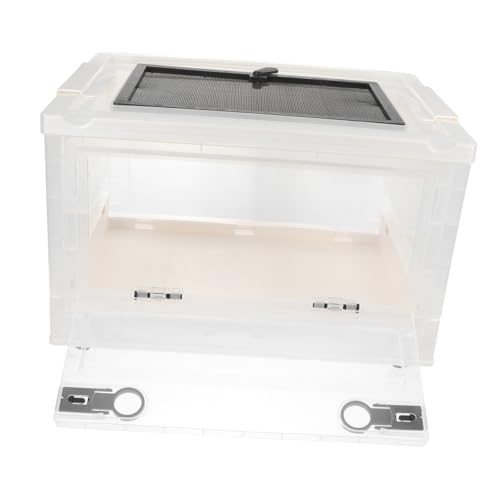 BESPORTBLE Kunststoff Hamster Faltbare Zucht Box Atmungsaktive Pet Terrarium Sicher Weiß von BESPORTBLE