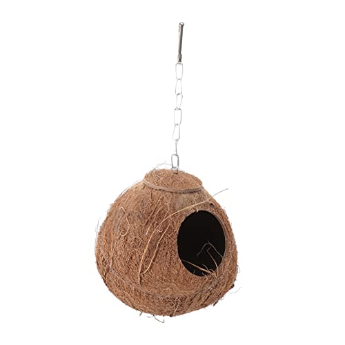BESPORTBLE 1 Stück Coconut Shell Vögelnest für Papageien Naturmaterial für Gesundes Lebensumfeld Strapazierfähig und Sturzsicher für Haustiervögel von BESPORTBLE