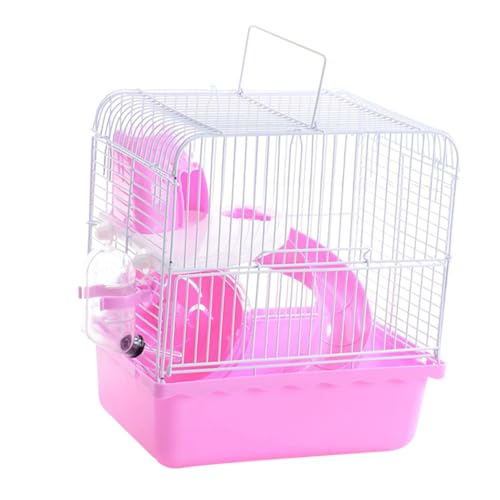 BESPORTBLE Zwei-etagen-Hamster-käfig Für Kleine Haustiere Robustes Spielhaus Für Hamster Chinchilla Zucht-käfig Mit Schlaf Und Trinkbereich Sicher Für Kleine Tiere von BESPORTBLE