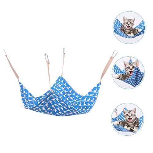 BESPORTBLE Katzenschlafbett Hängematte Aus Baumwolle Und Leinen Atmungsaktiv Beidseitig Nutzbar Mit Karabinerhaken Waschbar Für Katzen BESPORTBLE Katzenschlafbett Hängematte Aus Baumwolle Und Leinen Atmungsaktiv Beidseitig Nutzbar Mit Karabinerhaken Waschbar Für Katzen von BESPORTBLE