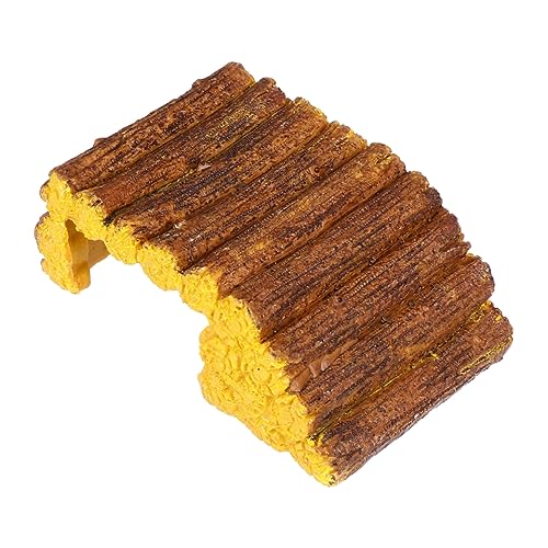 BESPORTBLE 1 Stück Kletterplattform für Aquarien Aquariumzubehör Schildkrötenplattform Schildkrötenrutsche Gecko Filter für Aquarien Panzer Aquarienlandschaft Schildkrötenschutz Harz Yellow von BESPORTBLE
