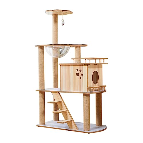 BESPORTBLE Großes Katzenklettergerüst Mit Kratzbrett Mehrstufiger Kratzbaum Haustierbedarf Für Katzen BESPORTBLE Großes Katzenklettergerüst Mit Kratzbrett Mehrstufiger Kratzbaum Haustierbedarf Für Katzen von BESPORTBLE