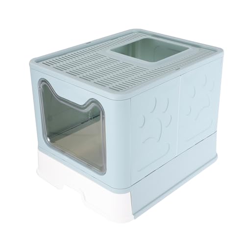 BESPORTBLE 1 Stück Packung Zusammenklappbare Katzentoilette Katzenstreu Katzentoilette Töpfchen Anti-Spritzer-katzentoilette Vollständig Geschlossene Katzentoilette Bettpfanne Für Haustiere von BESPORTBLE