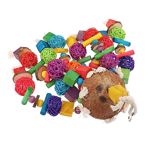 BESPORTBLE 1stücke Papagei Spielzeug Aus Kokosnuss Hängendes Kauspielzeug Für Vögel Geeignet Für Wellensittiche Nymphensittiche Und Andere Kleine Vögel Fördert Natürliche Kauinstinkte BESPORTBLE 1stücke Papagei Spielzeug Aus Kokosnuss Hängendes Kauspielzeug Für Vögel Geeignet Für Wellensittiche Nymphensittiche Und Andere Kleine Vögel Fördert Natürliche Kauinstinkte von BESPORTBLE
