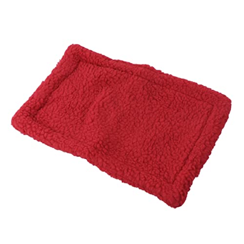 BESPORTBLE 1 Stück Schlafmatte haustierbett pet Bed haustierfeldbett Tierbettchen petbett Kaninchendecke Einstreu für Hamster Igel Kissen Zwinger Matten Winter Hamster pad Haustiermatte rot BESPORTBLE 1 Stück Schlafmatte haustierbett pet Bed haustierfeldbett Tierbettchen petbett Kaninchendecke Einstreu für Hamster Igel Kissen Zwinger Matten Winter Hamster pad Haustiermatte rot von BESPORTBLE