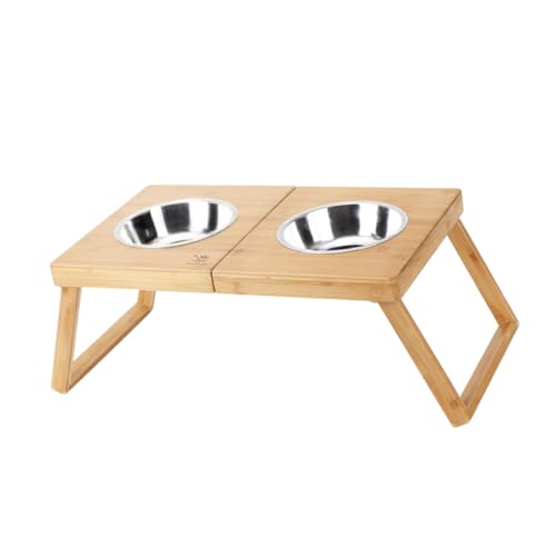 BESPORTBLE Hundenäpfe Ständer Edelstahl Futterspender Klappbarer Futternapfständer für Haustiere für Unterwegs BESPORTBLE Hundenäpfe Ständer Edelstahl Futterspender Klappbarer Futternapfständer für Haustiere für Unterwegs von BESPORTBLE
