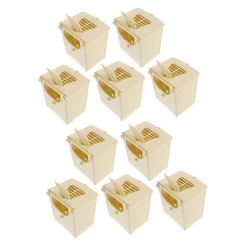 BESPORTBLE 10 STK Vogelzuchtbox Papageienkäfighaus Vogelnistkasten Vogelnester für draußen Vogelbrutnest vogelkäfig aus Kunststoff Vogelhaus- kleines Vogelhaus Heimtierbedarf Plastik von BESPORTBLE