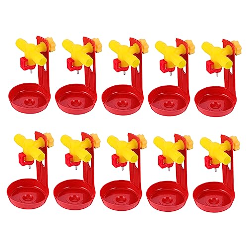 BESPORTBLE 10 Stück Hühnertrinker automatischer Hühnerfutterautomat Wasserspender coop Futterspender Essen geflügel tränke Geflügeltränke Hühnerwassertrinker hühner trinkbrunnen Plastik rot BESPORTBLE 10 Stück Hühnertrinker automatischer Hühnerfutterautomat Wasserspender coop Futterspender Essen geflügel tränke Geflügeltränke Hühnerwassertrinker hühner trinkbrunnen Plastik rot von BESPORTBLE