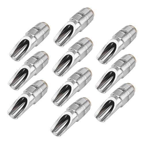BESPORTBLE 10 Stück Schweine Trinker Anlasser Heufresser Kaninchen Wasserspender für Schweine Wärmer Automatische Tränke Tiertränke Wasserhahn Trinken Tränke Rostfreier Stahl Silver von BESPORTBLE