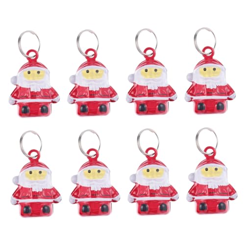 BESPORTBLE 10 Stück Teiliges Santa Claus Design Kleine Glocken für Haustier Halsband Leichte Metallanhänger Einfach zu Befestigen als DIY Anhänger für Tasche und Handy BESPORTBLE 10 Stück Teiliges Santa Claus Design Kleine Glocken für Haustier Halsband Leichte Metallanhänger Einfach zu Befestigen als DIY Anhänger für Tasche und Handy von BESPORTBLE