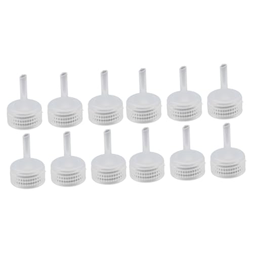 BESPORTBLE 100 STK Garnelen-Schlupfkappe Artemia-Netz Set zum Brüten von Salzgarnelen-Eiern Schlüpfen Flaschenverschluss Werkzeug Brutkasten für Garneleneier Brutkappe für Garneleneier von BESPORTBLE