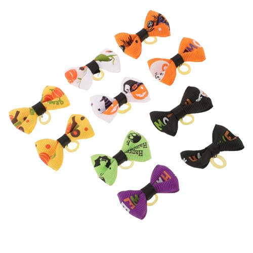 BESPORTBLE 10St Gummibänder für Haustiere Hundehalsbänder große Rassen züchten Haarnadel Hundeshampoo Hundezubehör Welpe Halter für Tierhaare elastischer Haarring Bowknot-Haarbänder Polyester von BESPORTBLE
