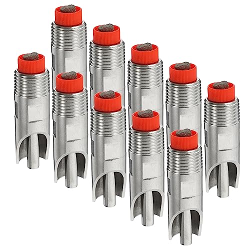 BESPORTBLE Edelstahl-tränke – Automatischer Nippelfütterer Für Schweine Viehtränke Für 10er-Pack von BESPORTBLE