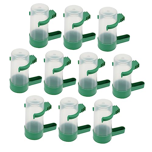 BESPORTBLE 10St Vogeltränke Wasserspender für Kaninchen Vogel Wasserschale Zubehör für Papageienkäfige Hirse vogelfutterspender vogelfutterhäuschen Vogelzubehör Vogelfütterer Plastik Green BESPORTBLE 10St Vogeltränke Wasserspender für Kaninchen Vogel Wasserschale Zubehör für Papageienkäfige Hirse vogelfutterspender vogelfutterhäuschen Vogelzubehör Vogelfütterer Plastik Green von BESPORTBLE