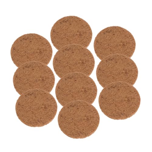 BESPORTBLE 10st Taubennestmatte Käfig Verschachtelung Vogelhäuschen Hängen Vogelfutterspender Fettbällchen Für Wildvögel Natürliche Taubeneierpads Nistunterlagen Für Vögel Vogelmatte Kokos von BESPORTBLE