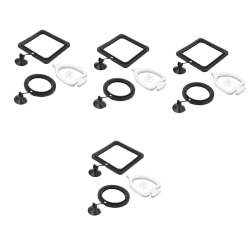 BESPORTBLE 12 STK Abgehängter Fütterungskreis Aquarienring Haken Schwimmring Für Aquarien Schwebender Ring Zubehör Für Betta-aquarien Aquarienbedarf Betta- Aquarium Futter PVC von BESPORTBLE
