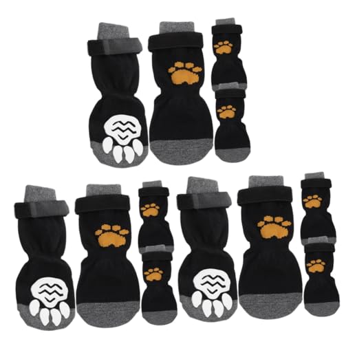BESPORTBLE 3er-Sets Robuste Hundeschuhe Socken Für Hunde Entzückende Weiche Baumwollsocken Für Haustiere Leicht Zu Tragen Waschbar 4 Stück X 3 BESPORTBLE 3er-Sets Robuste Hundeschuhe Socken Für Hunde Entzückende Weiche Baumwollsocken Für Haustiere Leicht Zu Tragen Waschbar 4 Stück X 3 von BESPORTBLE