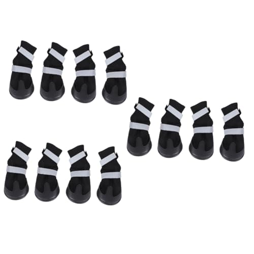 BESPORTBLE 12 STK Haustier Hund Winterschuhe Stiefel Für Haustierhunde rutschfeste Haustierschuhe Hund Warme Stiefel Hundestiefel Für Große Hunde Pfotenabdeckungen Für Hunde Hundeschuhe Black BESPORTBLE 12 STK Haustier Hund Winterschuhe Stiefel Für Haustierhunde rutschfeste Haustierschuhe Hund Warme Stiefel Hundestiefel Für Große Hunde Pfotenabdeckungen Für Hunde Hundeschuhe Black von BESPORTBLE