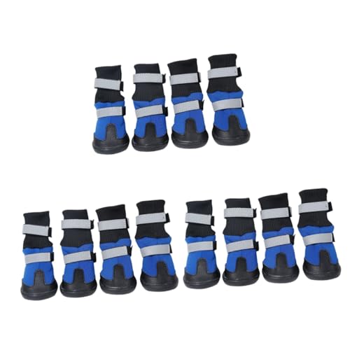 BESPORTBLE 12 STK Schneestiefel Für Haustiere rutschfeste Schuhe Für Haustiere Hund Katze Stiefel Schuhe Socken Outdoor-hundeschuhe Anti-rutsch-Schuhe Für Haustiere Hund Schnee Blue Vlies BESPORTBLE 12 STK Schneestiefel Für Haustiere rutschfeste Schuhe Für Haustiere Hund Katze Stiefel Schuhe Socken Outdoor-hundeschuhe Anti-rutsch-Schuhe Für Haustiere Hund Schnee Blue Vlies von BESPORTBLE