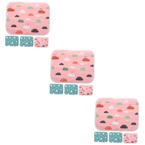BESPORTBLE 3sets Meerschweinchen Käfig Pee Pads Waschbar Liner Komfortable Pet Windel Matten Für Hamster 4 Stücke * 3 von BESPORTBLE