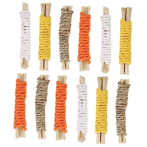 BESPORTBLE Leckerlis 12 Stück Haustier-Snacks Kauspielzeug Für Hamster Backenzahnstange Backenzahnstange Für Sicheres Lustiges Pflegespielzeug von BESPORTBLE