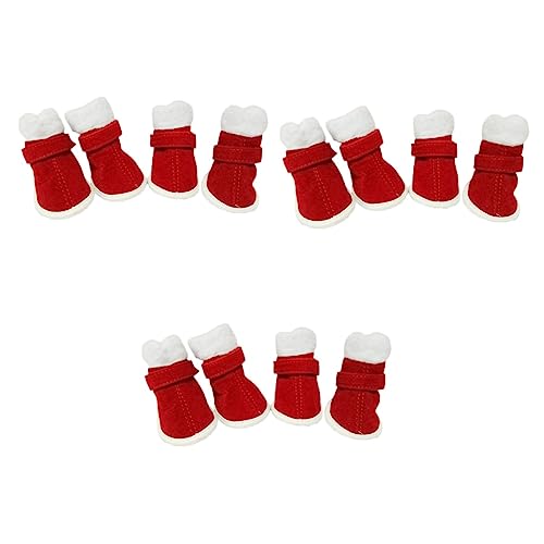 BESPORTBLE 12 Stück Regenstiefel Winterschuhe – Slip Schuhe Hundestiefel Haustierbedarf Winddichte Stiefel BESPORTBLE 12 Stück Regenstiefel Winterschuhe – Slip Schuhe Hundestiefel Haustierbedarf Winddichte Stiefel von BESPORTBLE