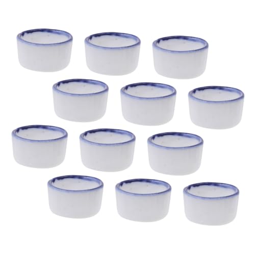 BESPORTBLE 12-teiliges Wassernapf-Set Für Spinnen Und Taranteln Futternapf Aus Keramik Für Reptilien Einfache Reinigung Und Kompaktes Design Für Springende Eidechsen von BESPORTBLE
