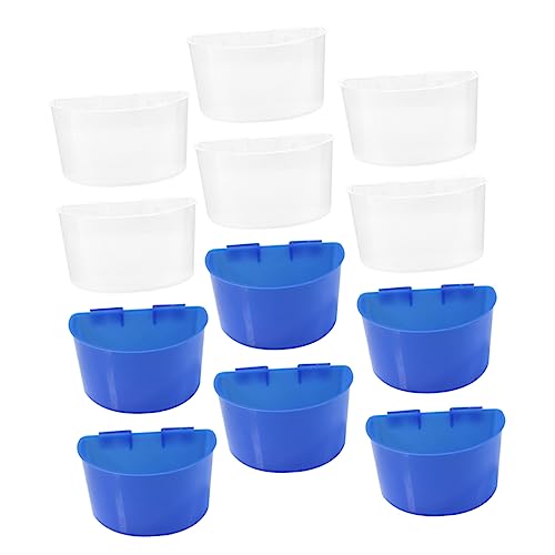BESPORTBLE 12 Pcs Vogelfutterspender Wasserbecher Einfaches Design Haustier Wassernapf Vögel Futter Fütterung Werkzeuge Papagei Futtertrog Langlebiges Kunststoffmaterial BESPORTBLE 12 Pcs Vogelfutterspender Wasserbecher Einfaches Design Haustier Wassernapf Vögel Futter Fütterung Werkzeuge Papagei Futtertrog Langlebiges Kunststoffmaterial von BESPORTBLE