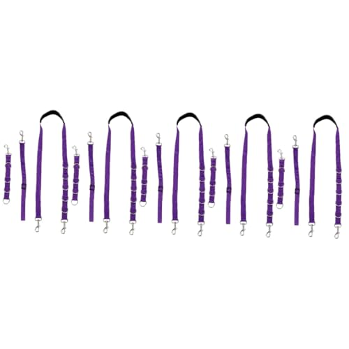 BESPORTBLE 15 STK Haustierpflegeseil pet Grooming hundegurt Dog Harnesses Hundegeschirr Hunde Pflege Gürtel Haustiere Pflege Schleife Hundeschlupfleine Pflege Seil Polypropylen Violett von BESPORTBLE