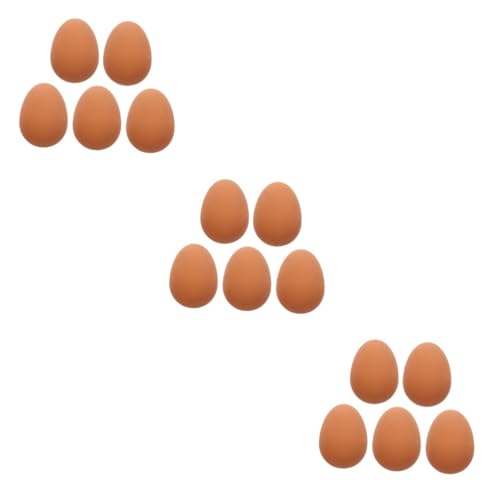 BESPORTBLE 15 STK nachgeahmte Eier Huhn, das Eier legt federnd interaktives Spielzeug Safety Hüpfbälle Hüpfballspielzeug für Hunde strapazierfähiges Hundespielzeug hölzern Flummi der Hund von BESPORTBLE