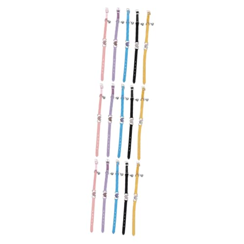 BESPORTBLE 15 STK Haustierhalsband Halskette Mit Strasssteinen Katzenhalsband Halskette Mit Katzenglocke Verstellbare Welpenhalsbänder Für Streu Kleines Hundehalsband Strass-Bandana Polyester BESPORTBLE 15 STK Haustierhalsband Halskette Mit Strasssteinen Katzenhalsband Halskette Mit Katzenglocke Verstellbare Welpenhalsbänder Für Streu Kleines Hundehalsband Strass-Bandana Polyester von BESPORTBLE